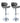 Hydraulic Bar Stool YB-678 (Set of 2)