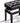 Adjustable Height Piano Bench Stool PU Leather Wooden Keyboard Seat with Music Storage Weight Capacity