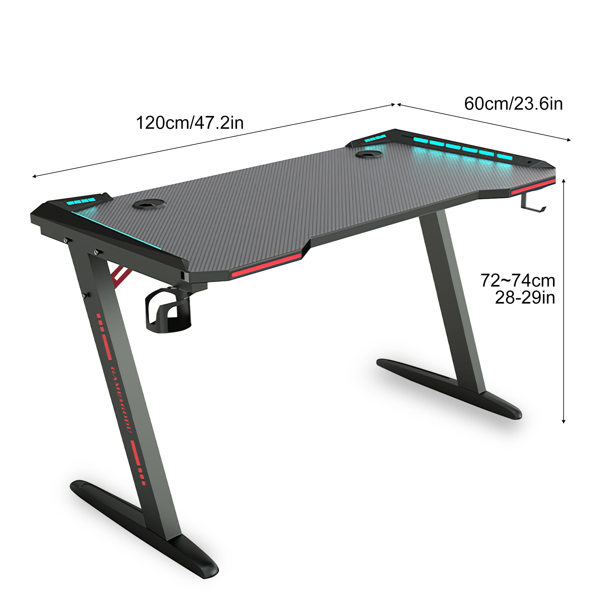 SK Home Gaming Desk with RGB LED Lights G8